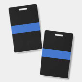 Solidariteitssymbool van de Thin Blue Line Vlag va Badge (Front & Back)