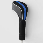 Solidariteitssymbool van de Thin Blue Line Vlag va Golfheadcover (Schuin)