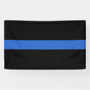 Solidariteitssymbool van de Thin Blue Line Vlag va Spandoek