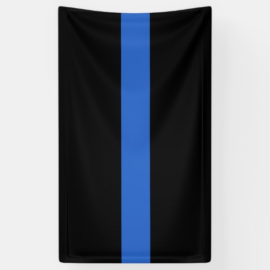 Solidariteitssymbool van de Thin Blue Line Vlag va Spandoek (Verticaal)