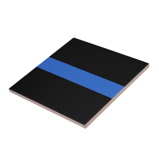Solidariteitssymbool van de Thin Blue Line Vlag va Tegeltje (Zijkant)