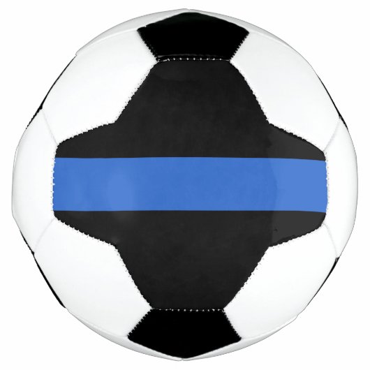 Solidariteitssymbool van de Thin Blue Line Vlag va Voetbal (Voorkant)