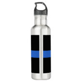 Solidariteitssymbool van de Thin Blue Line Vlag va Waterfles (Achterkant)