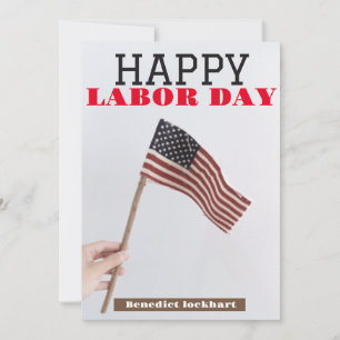 Solidarity Worker Unity Labor Day met Amerikaanse  Bedankkaart