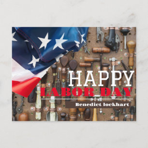 Solidarity Worker Unity Labor Day met Amerikaanse Briefkaart