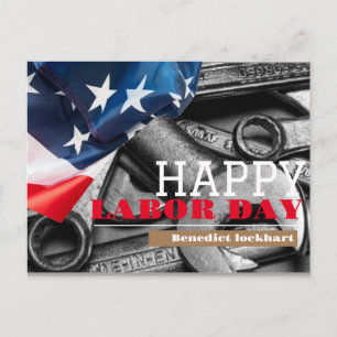 Solidarity Worker Unity Labor Day met Amerikaanse Briefkaart