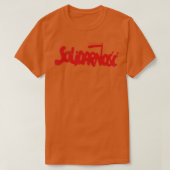 Solidarnosc 80s Poolse vakbond T-shirt (Design voorkant)