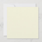 Solide Beige Bruiloft Kaart (Achterkant)