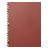Solide Cognac Kleur Minimalistische Plain Modern Notitieboek (Voorkant)
