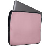Solide, effen Roze Kwarts Blush Electronics Bag Laptop Sleeve (Voorkant Rechts)