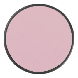 Solide, effen roze kwarts blush puck