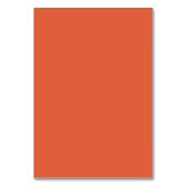 Solide gedurfde Bright sinaasappel moderne bruilof Kaart (Achterkant)