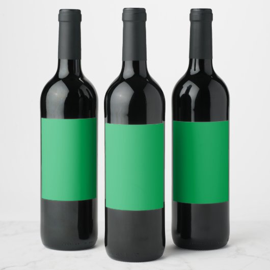 Solide groene achtergrond wijn etiket (Flessen)