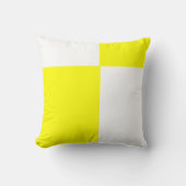 solide jaune et blanc coussin (Recto)