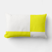 solide jaune et blanc coussin (Recto)