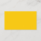 Solide Marigold Jaune Cartes de visite (Dos)