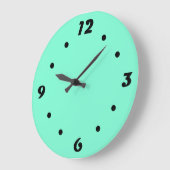 Solide, menthe, grande horloge verte (Angle)