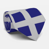 Solide middernachtblauw vierkante vormen stropdas (Opgerold)