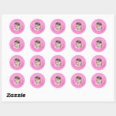 Solide Rose Princesse Photo Autocollant (Feuille)