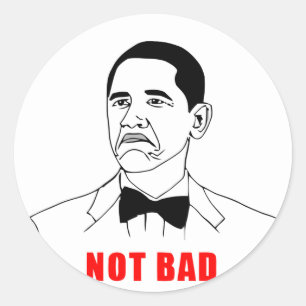 solidketenen niet slecht Obama Ronde Sticker