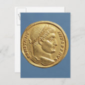 Solidus of Constantine I Briefkaart (Voorkant / Achterkant)