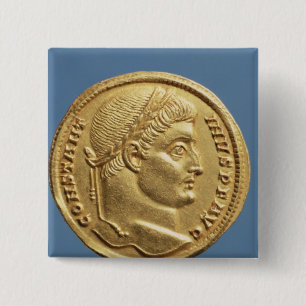 Solidus of Constantine I Vierkante Button 5,1 Cm