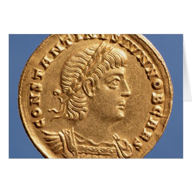 Solidus of Constantine II Caesar cuirassed (Voorkant Horizontaal)