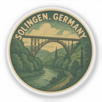 Solingen Germany Bridge Landscape Sticker