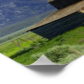 Solitaire Barn in Grand Tetons Poster (Hoek)
