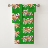 Solitaire Game Kaarten Cat Bad Handdoek (Insitu)