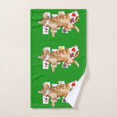 Solitaire Game Kaarten Cat Bad Handdoek (Handdoek)