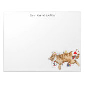 Solitaire Game Kaarten Cat Notitieblok (Voorkant)