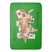 Solitaire Games Kaarten Cat Badmat (Voorkant Verticaal)
