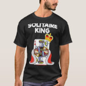 Solitaire King Kaart Game Spider Solitaire T-shirt (Voorkant)