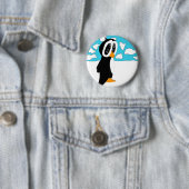 Solitaire pinguïn ronde button 5,7 cm (In situ)