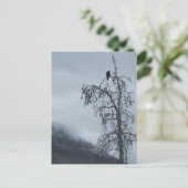 Solitaire Raven Briefkaart (Staand voorkant)