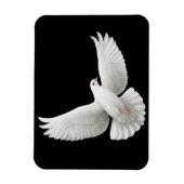 Solitaire White Dove Magnet Premium (Vertical)