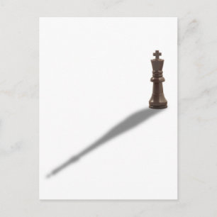 Solitary Black King Briefkaart