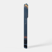 Solitude au coucher du soleil : femme en robe roug (Côté droit)