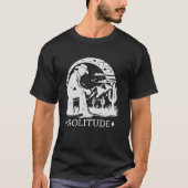Solitude Cowboy, T-shirt graphique Désert Occident (Devant)