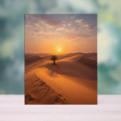 Solitude du désert - Dunes d'or au coucher du sole (Neutre)