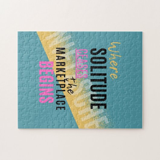 Solitude Introspection Introvert Nietzsche quote Legpuzzel (Horizontaal)