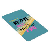 Solitude Introspection Introvert Nietzsche quote Magneet (Rechterzijde)