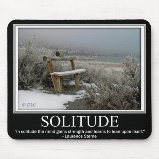 SOLITUDE Mousepad - Motivatie Muismat (Voorkant)