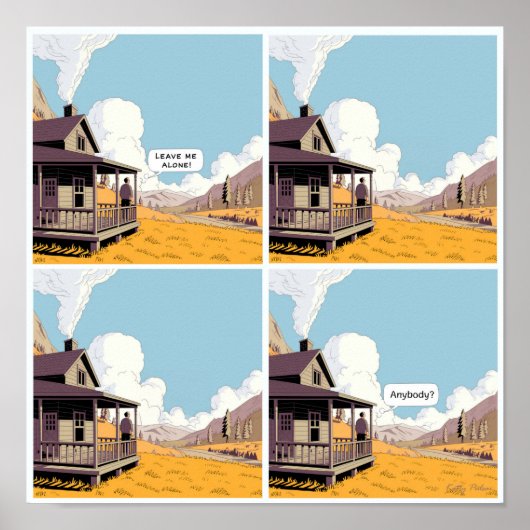 Solitude Poster de dessin de l'affiche de solitude (Devant)