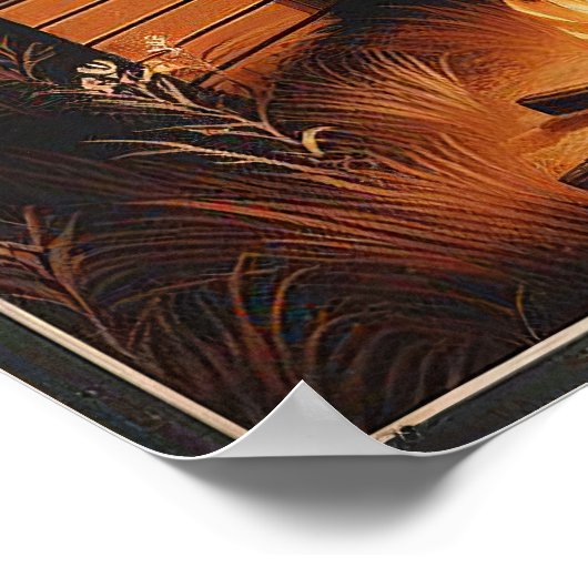 Solitude rustique dans une affiche sauvage de mont (Coin)