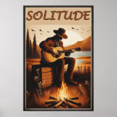 Solitude rustique dans une affiche sauvage de mont (Devant)