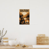 Solitude rustique dans une affiche sauvage de mont (Cuisine)