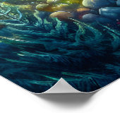 Solitude Serenity: Cabine temidden van betoverde B Poster (Hoek)