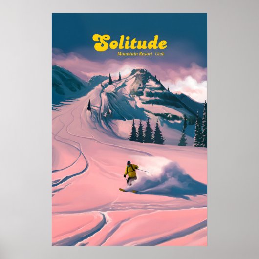 Solitude Utah Skigebied Reisposter Poster (Voorkant)